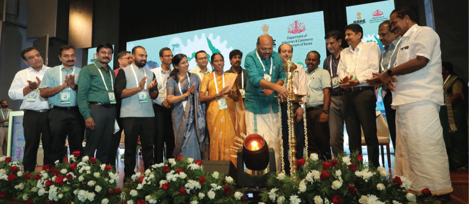 The Hon’ble Minister P. Rajeeve inaugurated the Machinery Expo 2025 being held at the KINFRA International Exhibition Centre, Kakkanad.